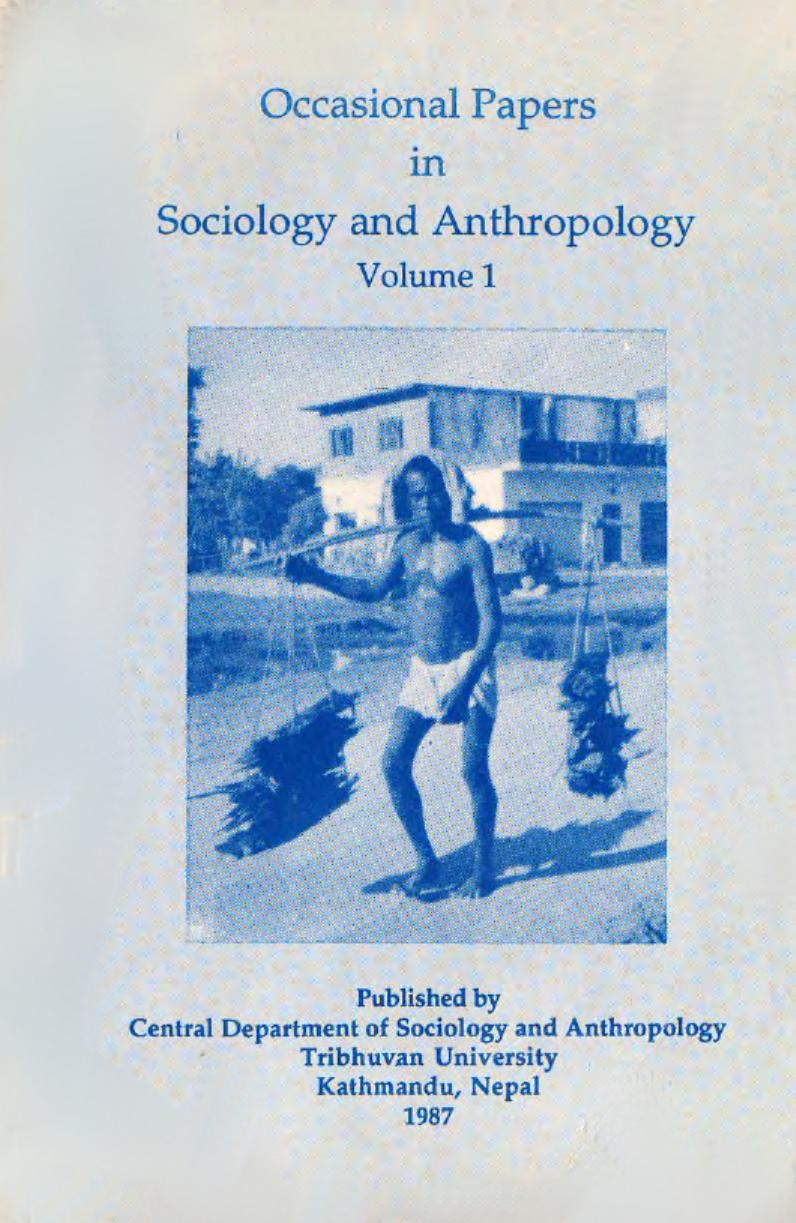 Occasional Papers in Sociology and Anthropology - Volume 01